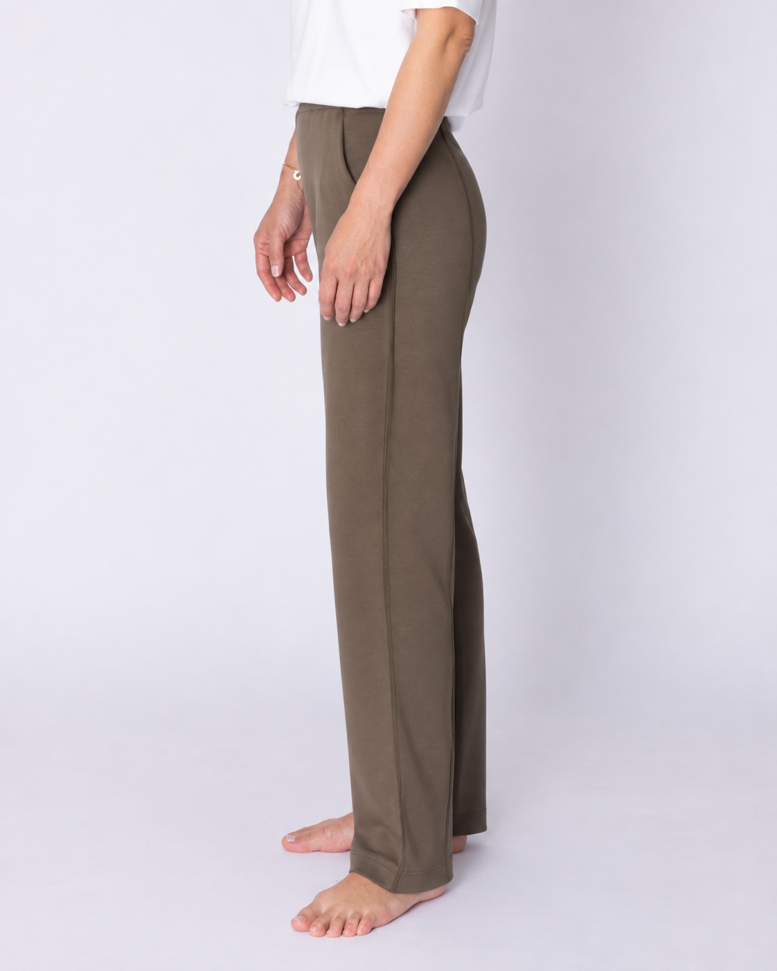 Olive Softstreme Straight-Leg Pant