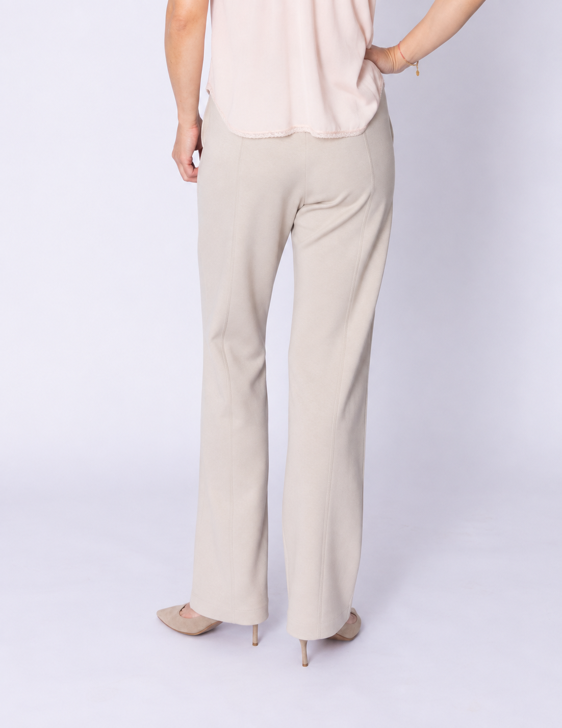 Beige Softstreme Wide-leg Pant