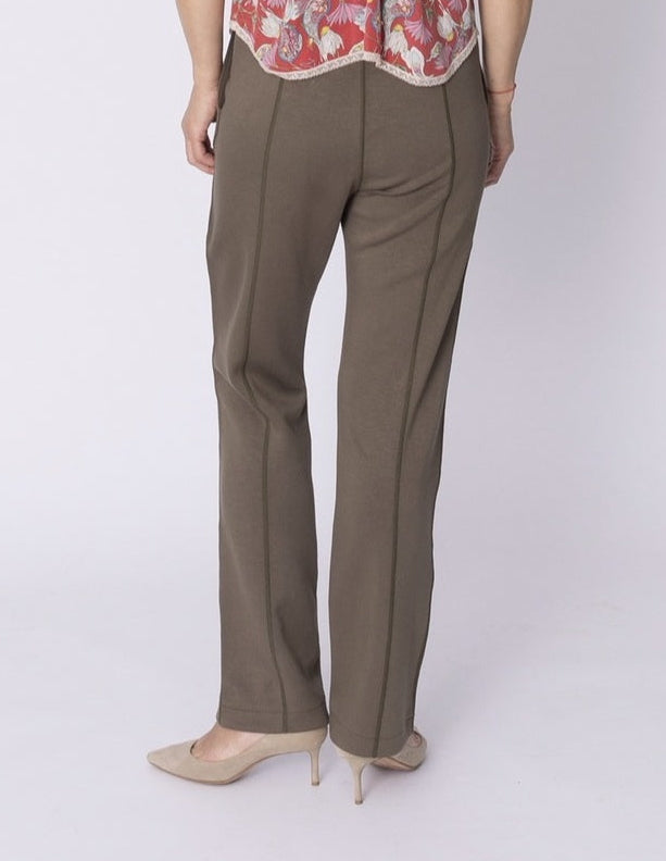 Olive Softstreme Straight-Leg Pant