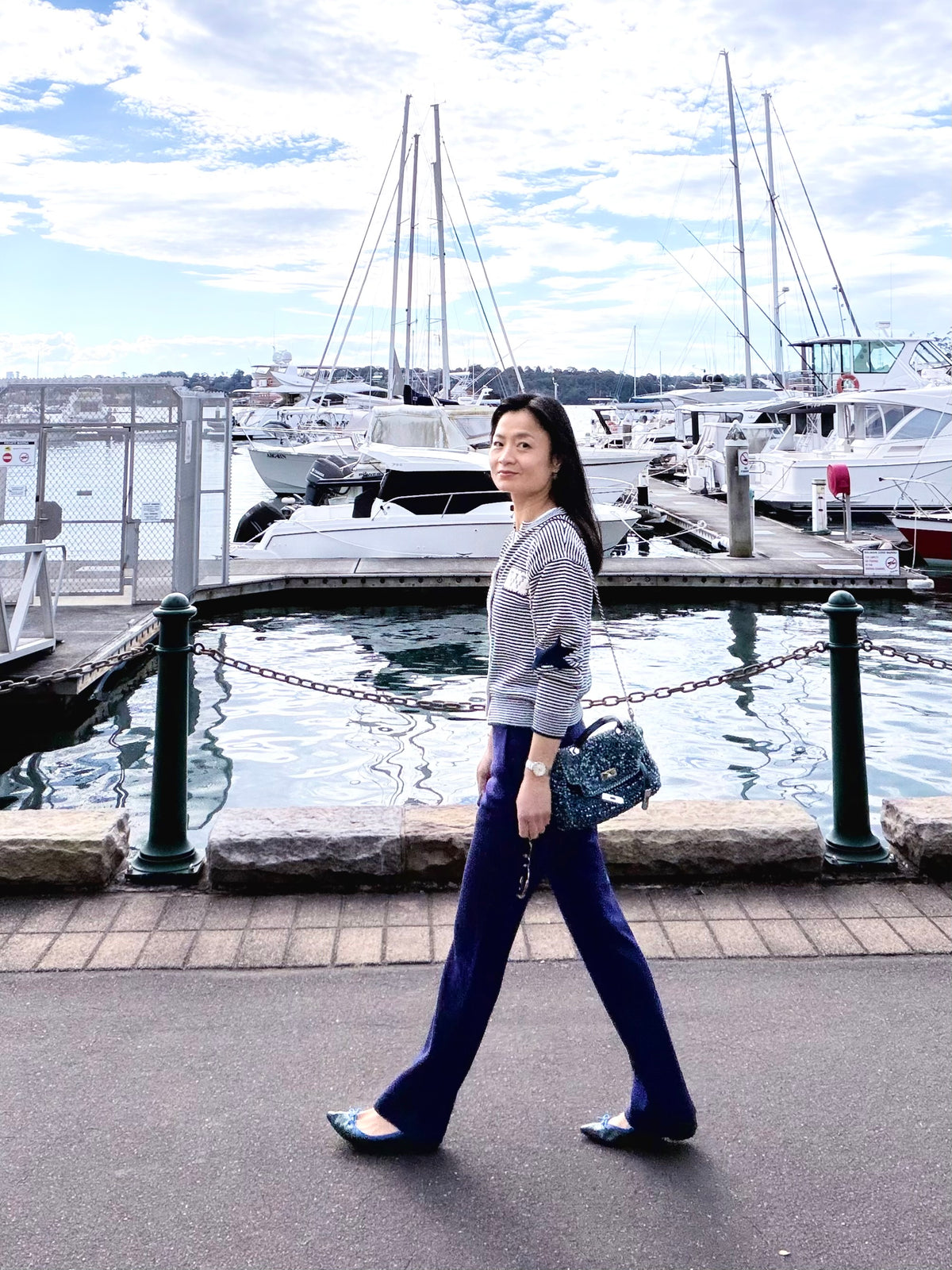 Berlin Blue Softstreme Straight-Leg Pant