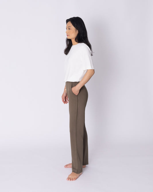 Olive Softstreme Straight-Leg Pant