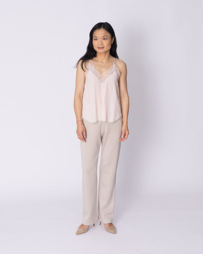 Beige Softstreme Wide-leg  Pant