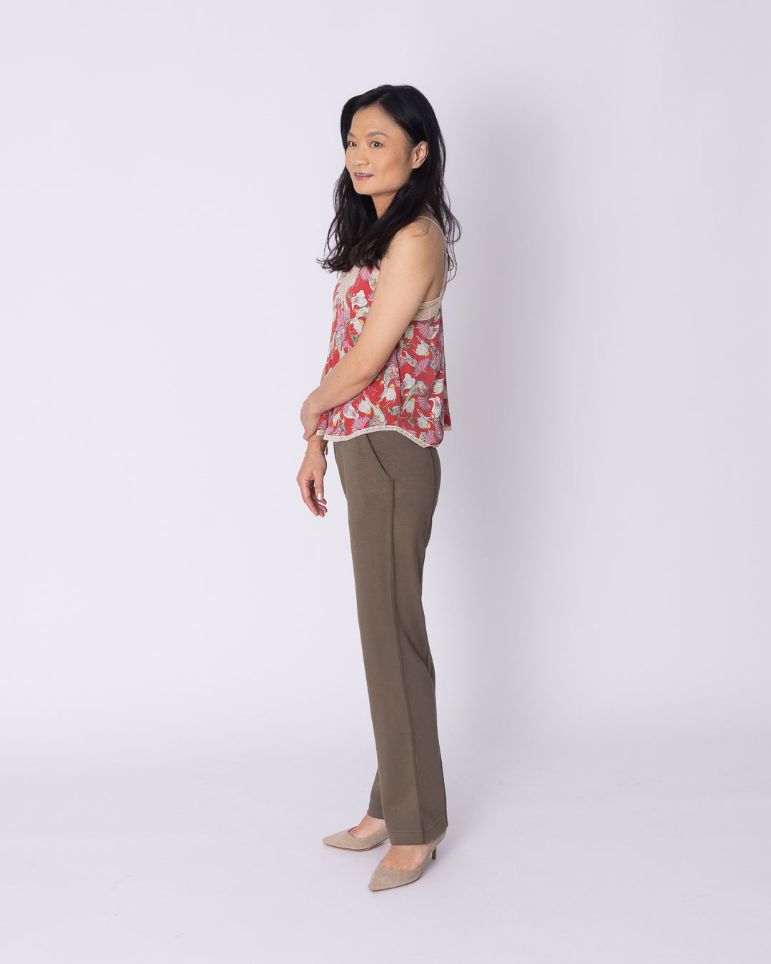 Olive Softstreme Straight-Leg Pant