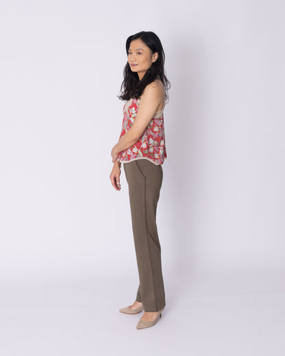 Olive Softstreme Straight-Leg Pant